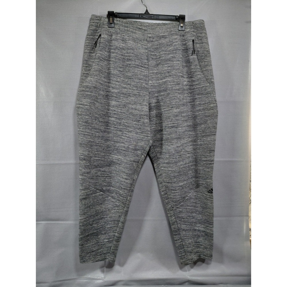 Adidas Z.N.E Heather Gray Heavy Road Trip Track Pants‎ Men's XL Gray Knit Jogger